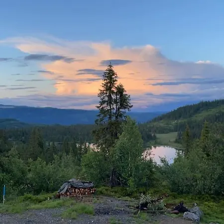Semesterbostad Fjellhytte Med Panoramautsikt Pa Liaasen I Valdres